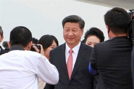 ທ່ານເລຂາທິການໃຫຍ່,ປະທານປະເທດຈີນສິ​ຈິ້ນຜິງກ່າວຄວາມເຫັນທີ່ສະໜາມບິນໂນ້ຍບ່າຍ,ຮ່າໂນ້ຍ